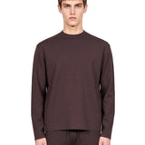 Maglia girocollo Fiumara in marrone 