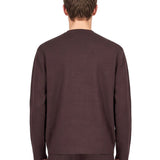 Maglia girocollo Fiumara in marrone 