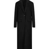 Cappotto monopetto lungo in nero 