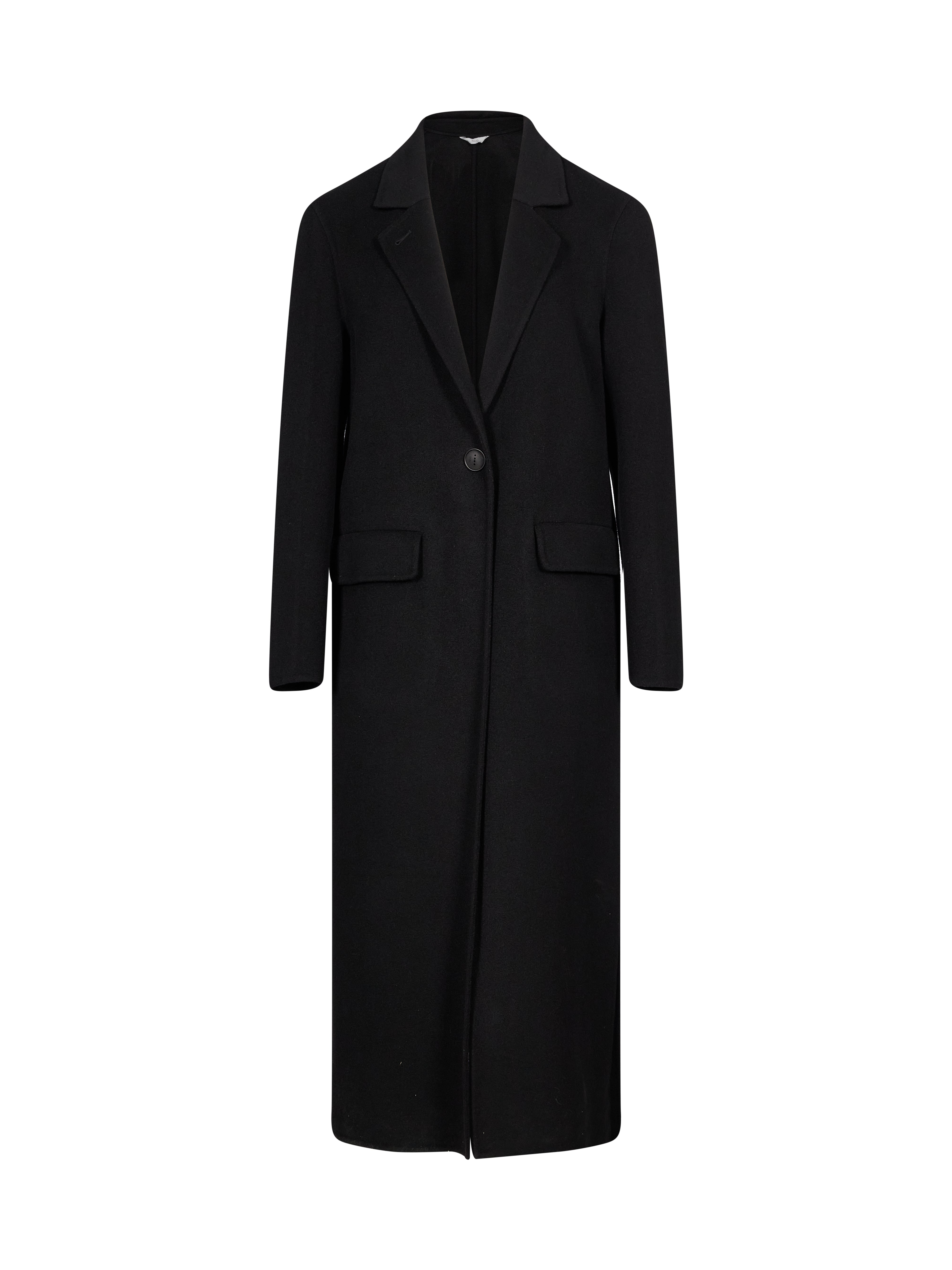Cappotto monopetto lungo in nero 