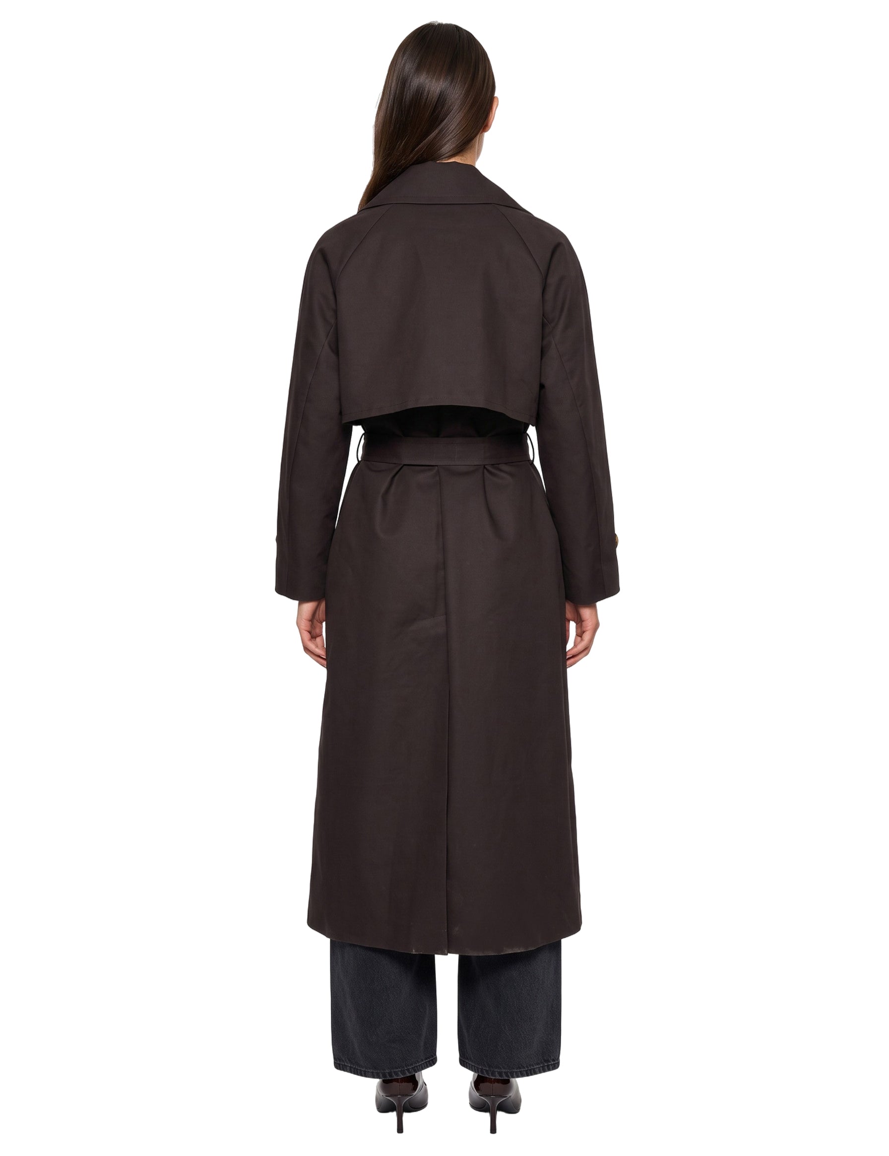 Trench Margherita in marrone 