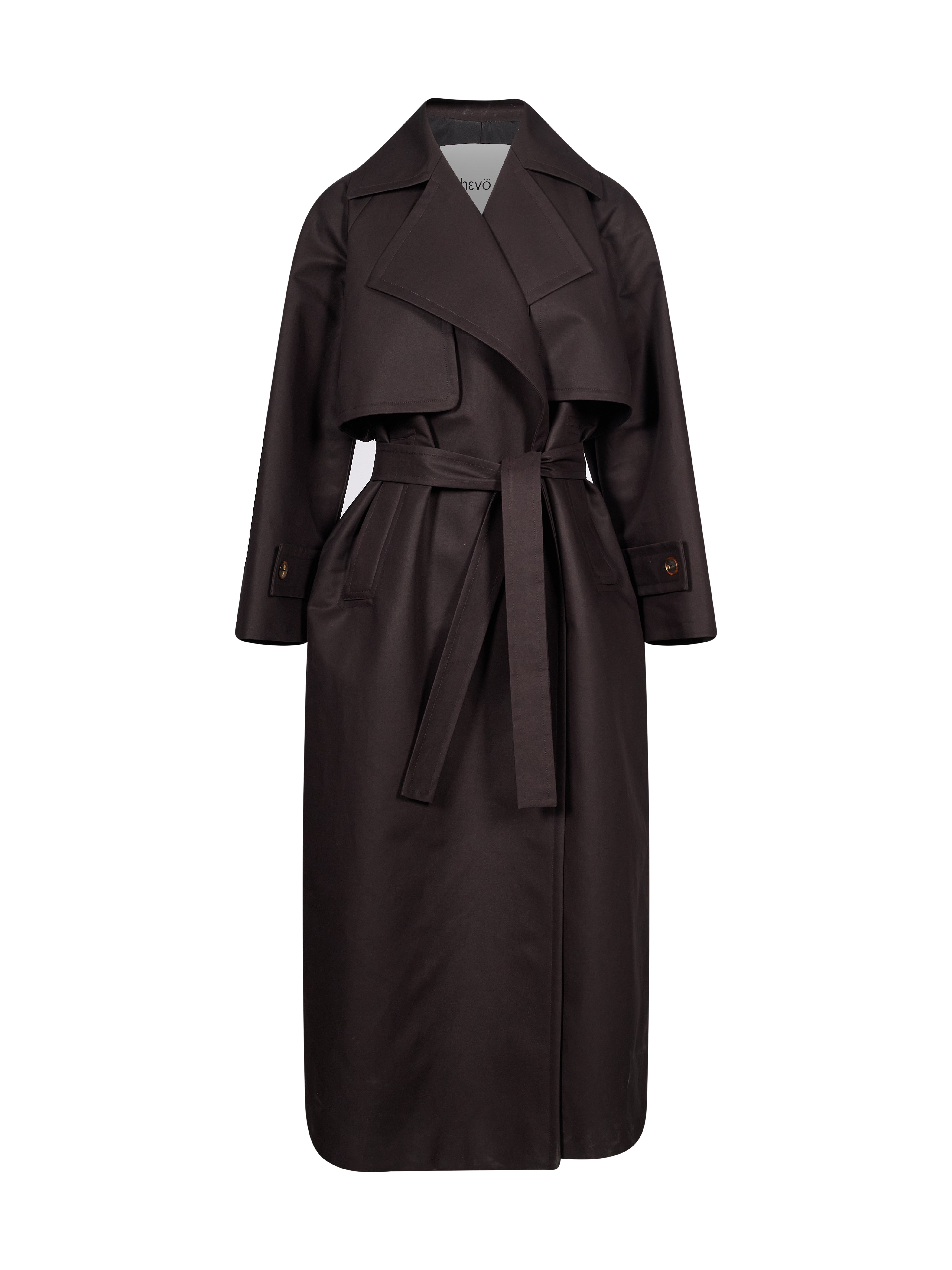 Trench Margherita in marrone 