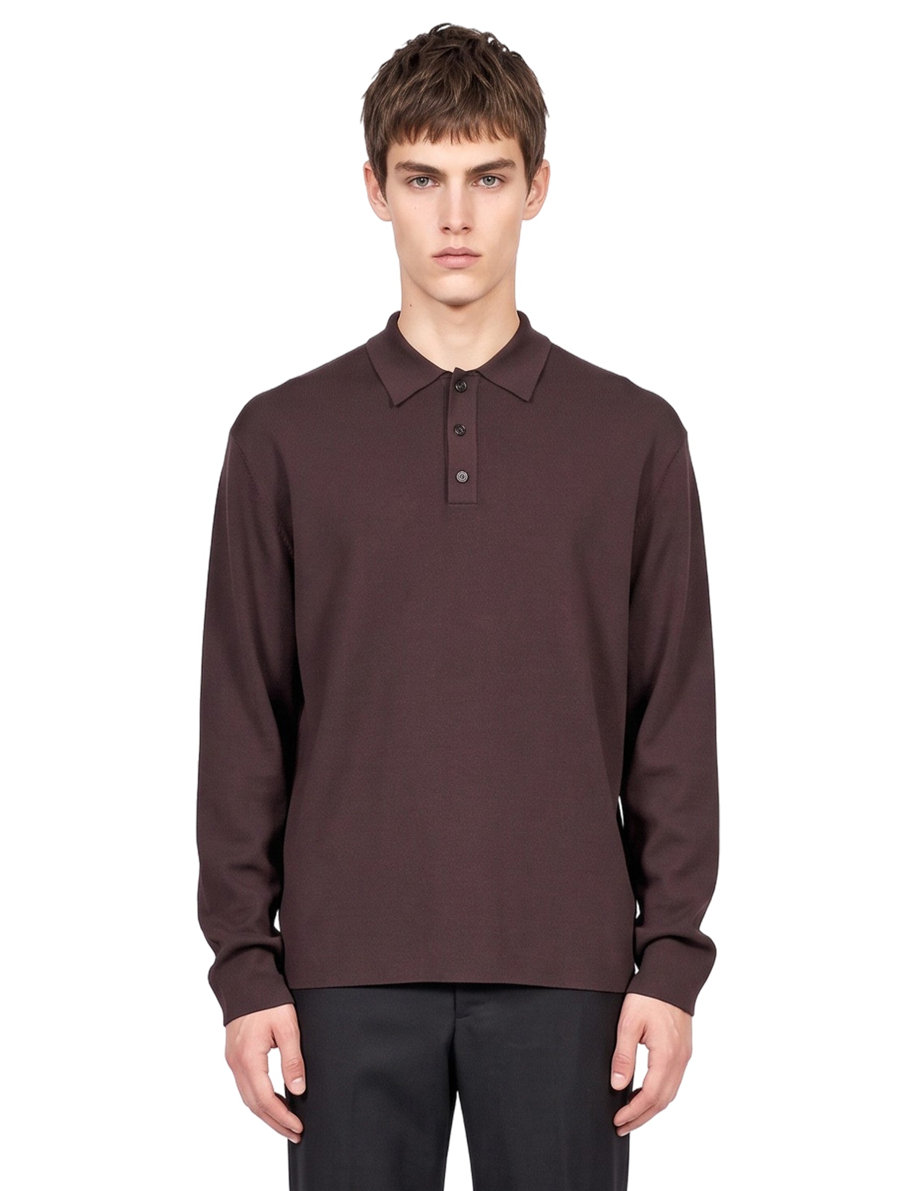 Polo in maglia Margrande in marrone 
