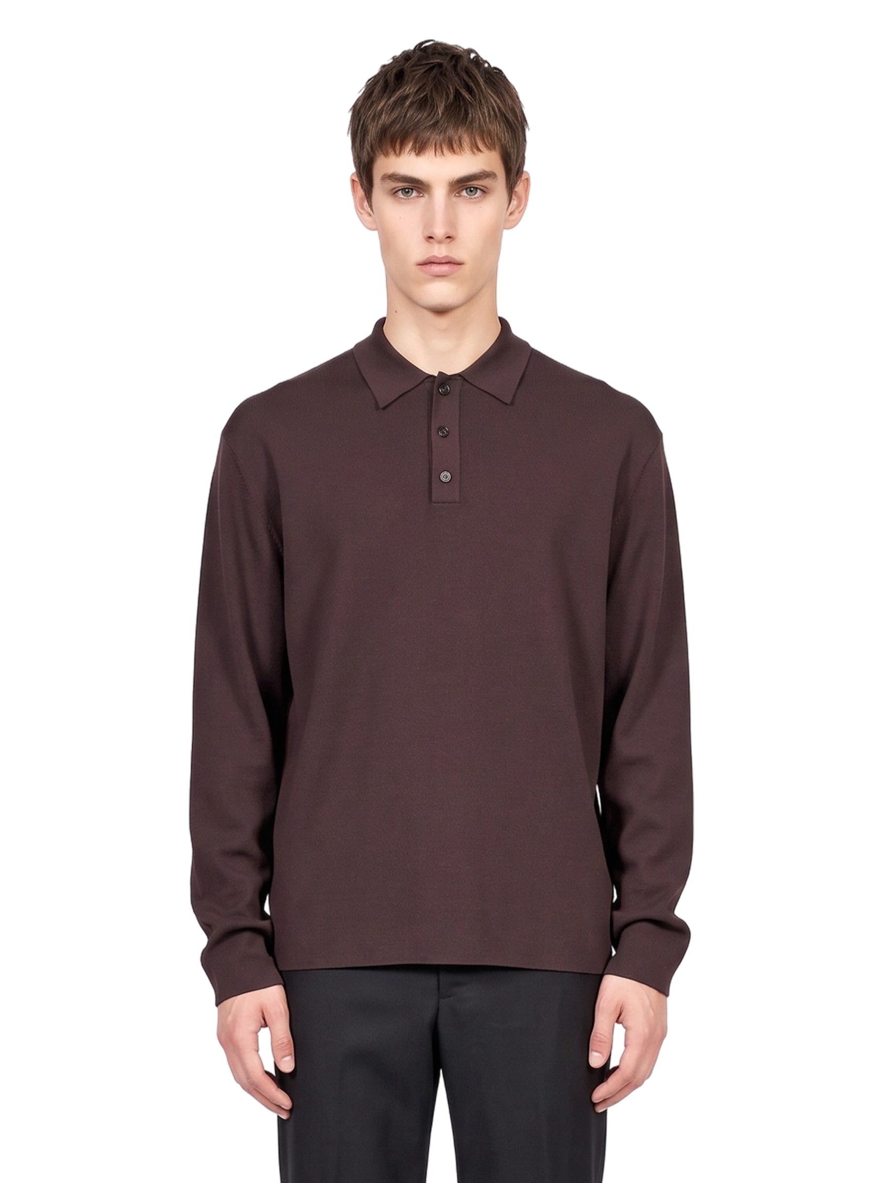Polo in maglia Margrande in marrone 