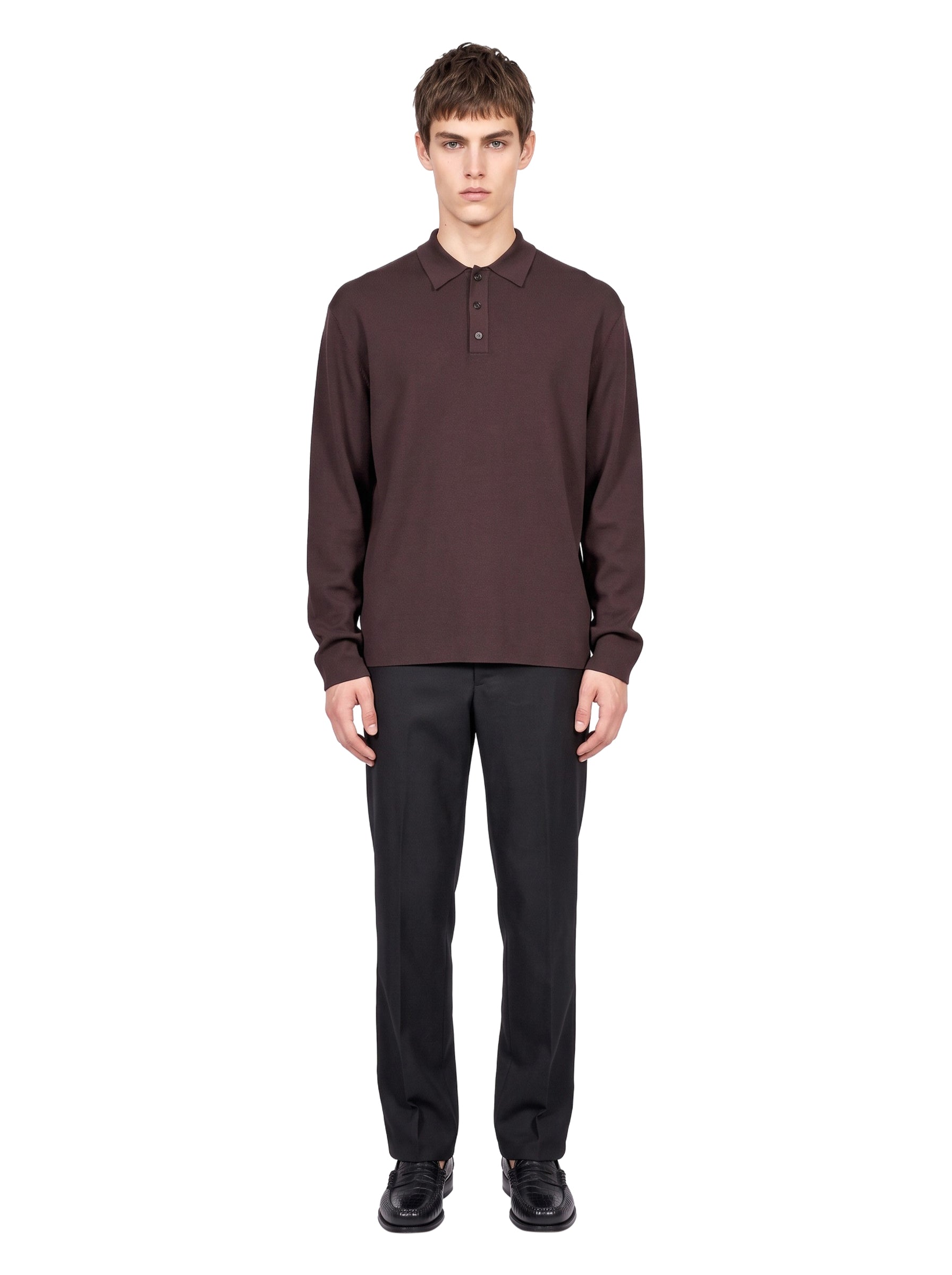 Polo in maglia Margrande in marrone 