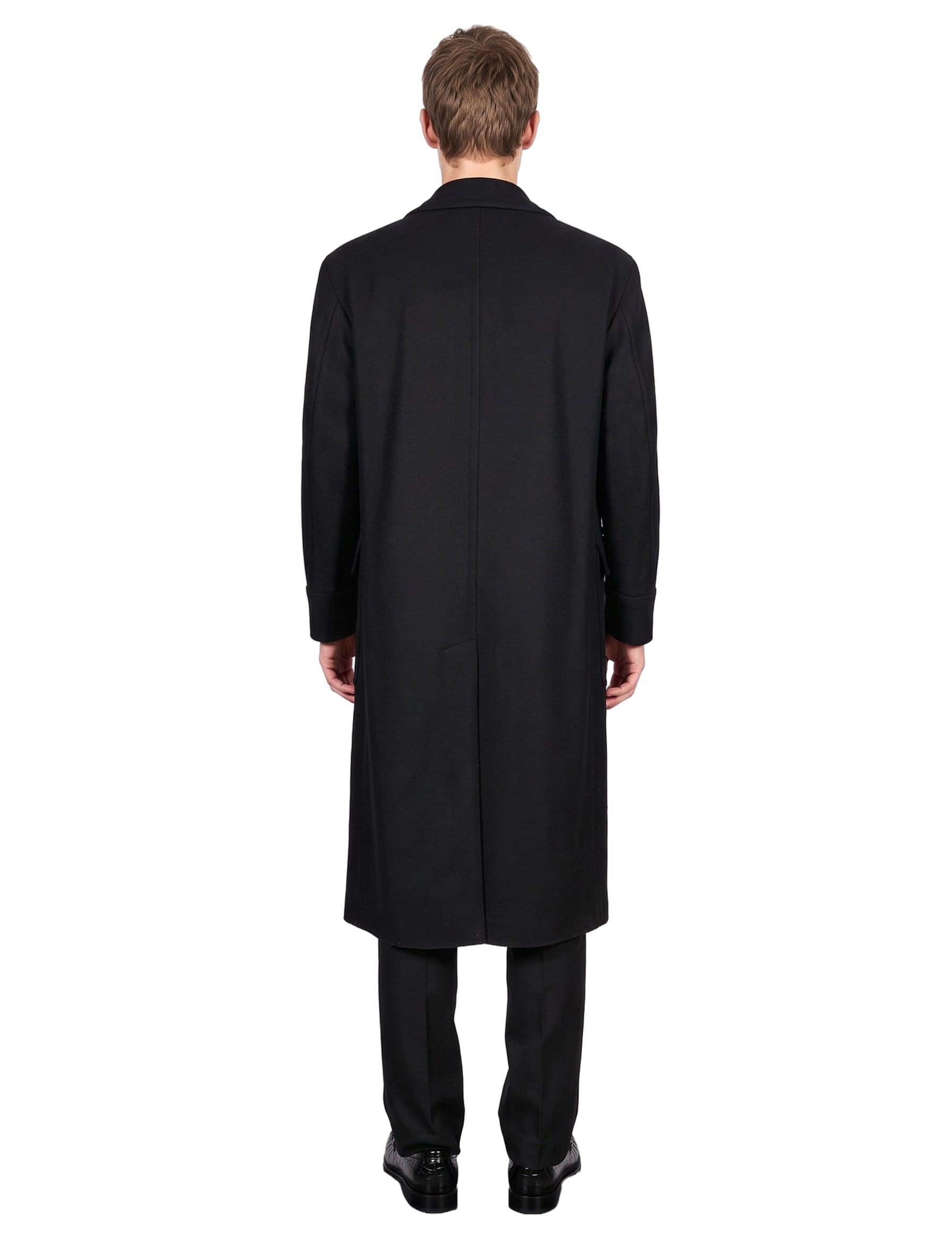 Cappotto doppiopetto Statte in nero 