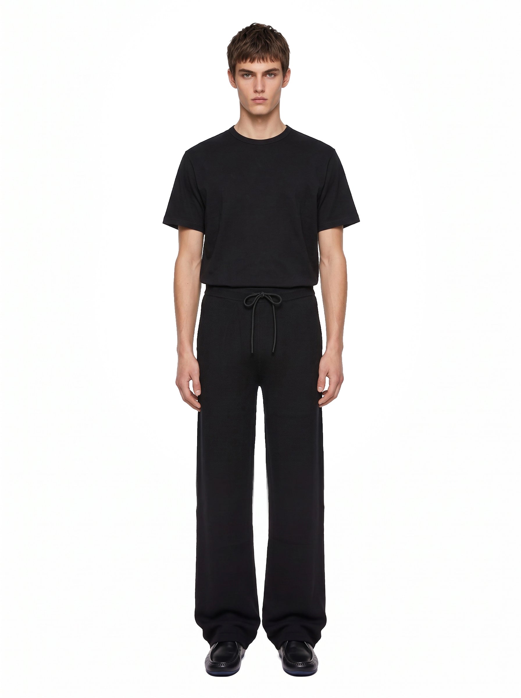 Pantaloni in maglia Torremazza in nero 