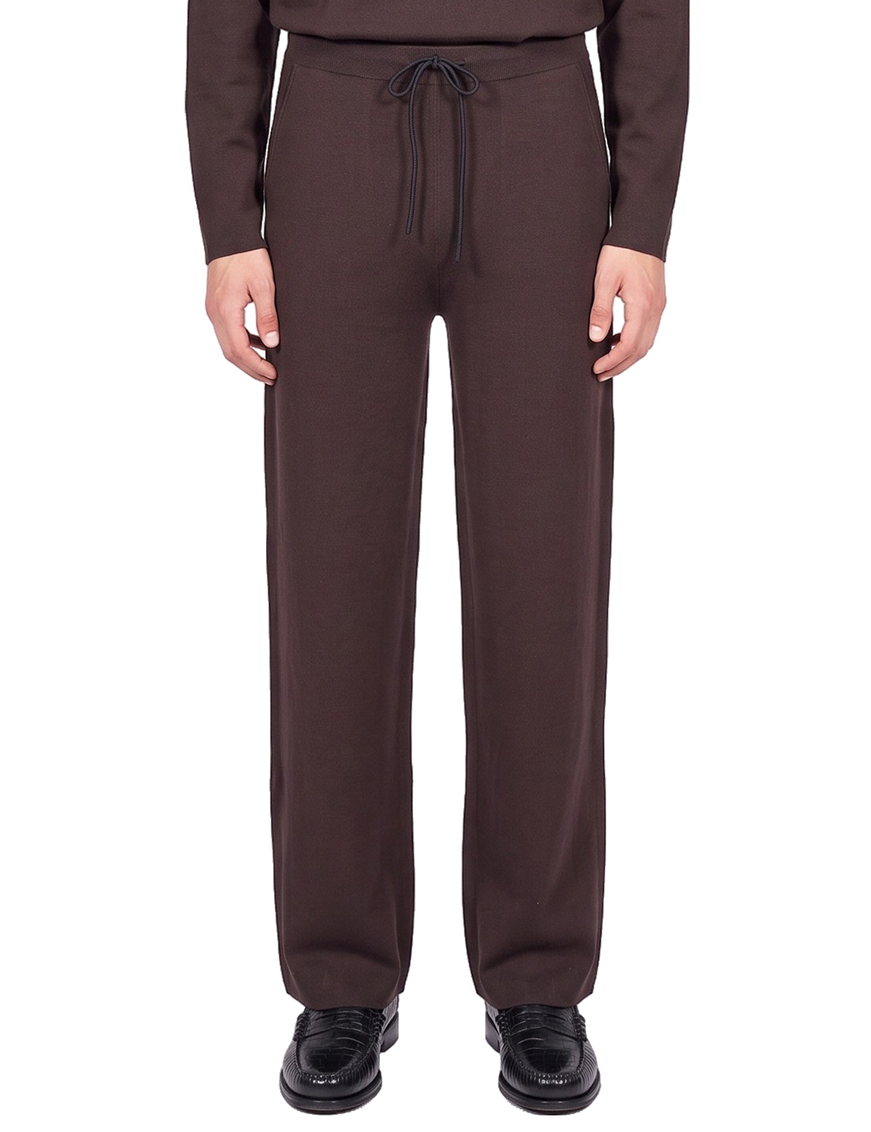 Pantaloni in maglia Torremozza in marrone 