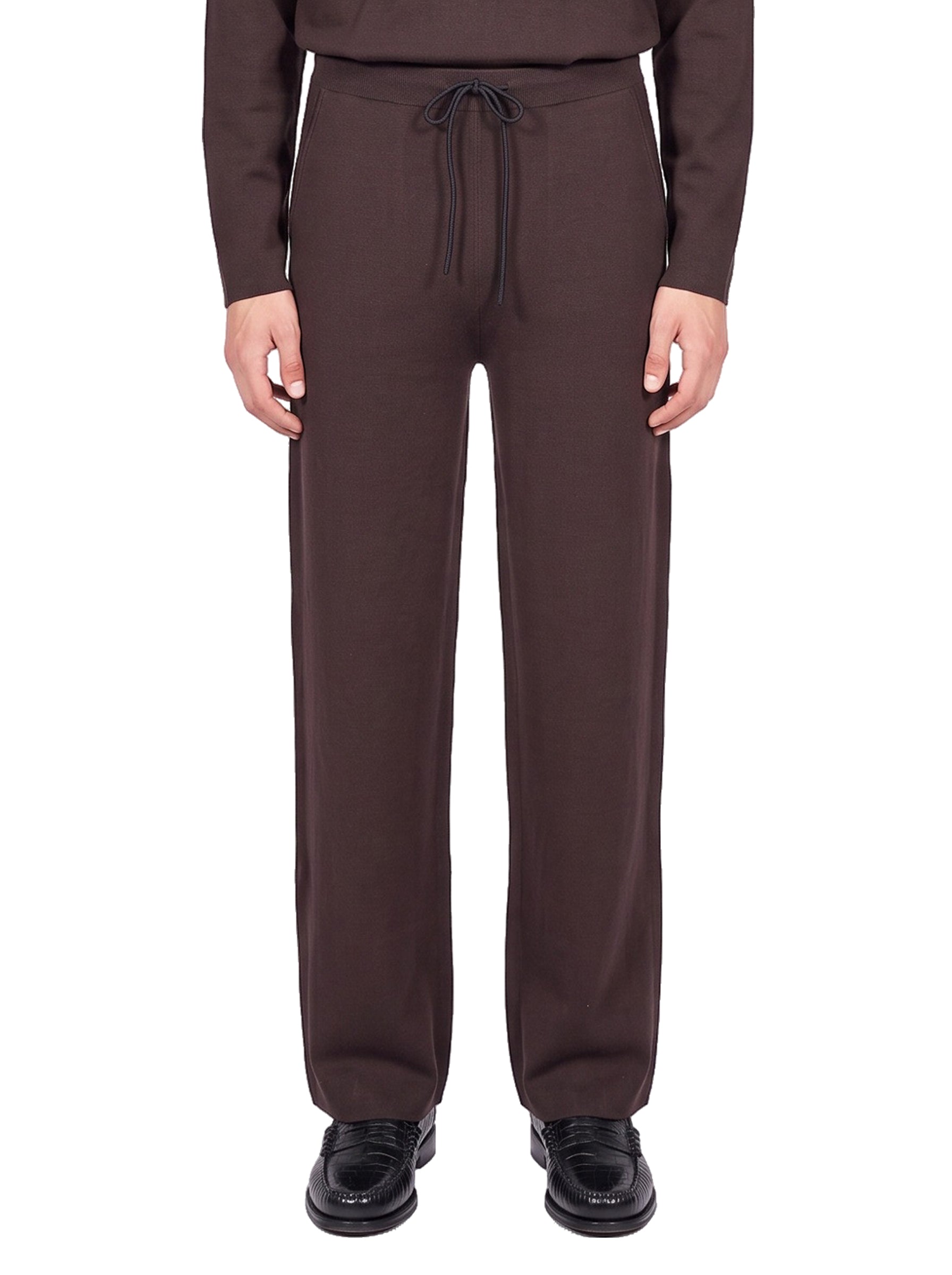 Pantaloni in maglia Torremozza in marrone 