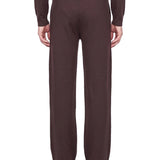 Pantaloni in maglia Torremozza in marrone 