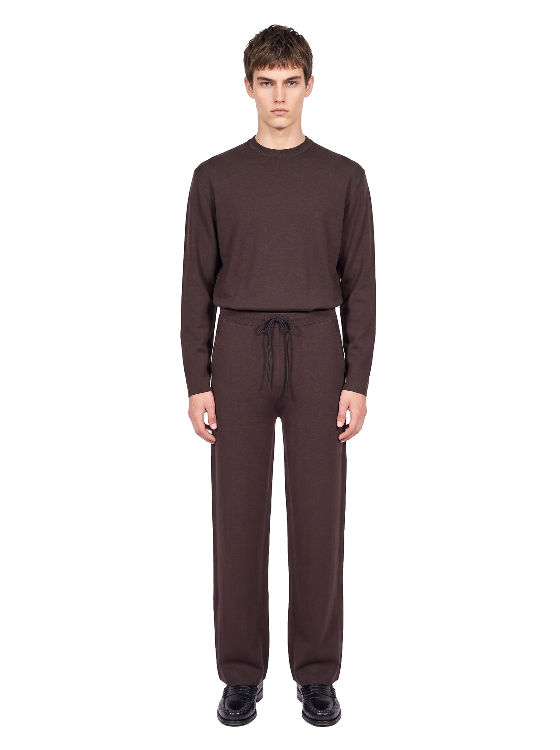 Pantaloni in maglia Torremozza in marrone 
