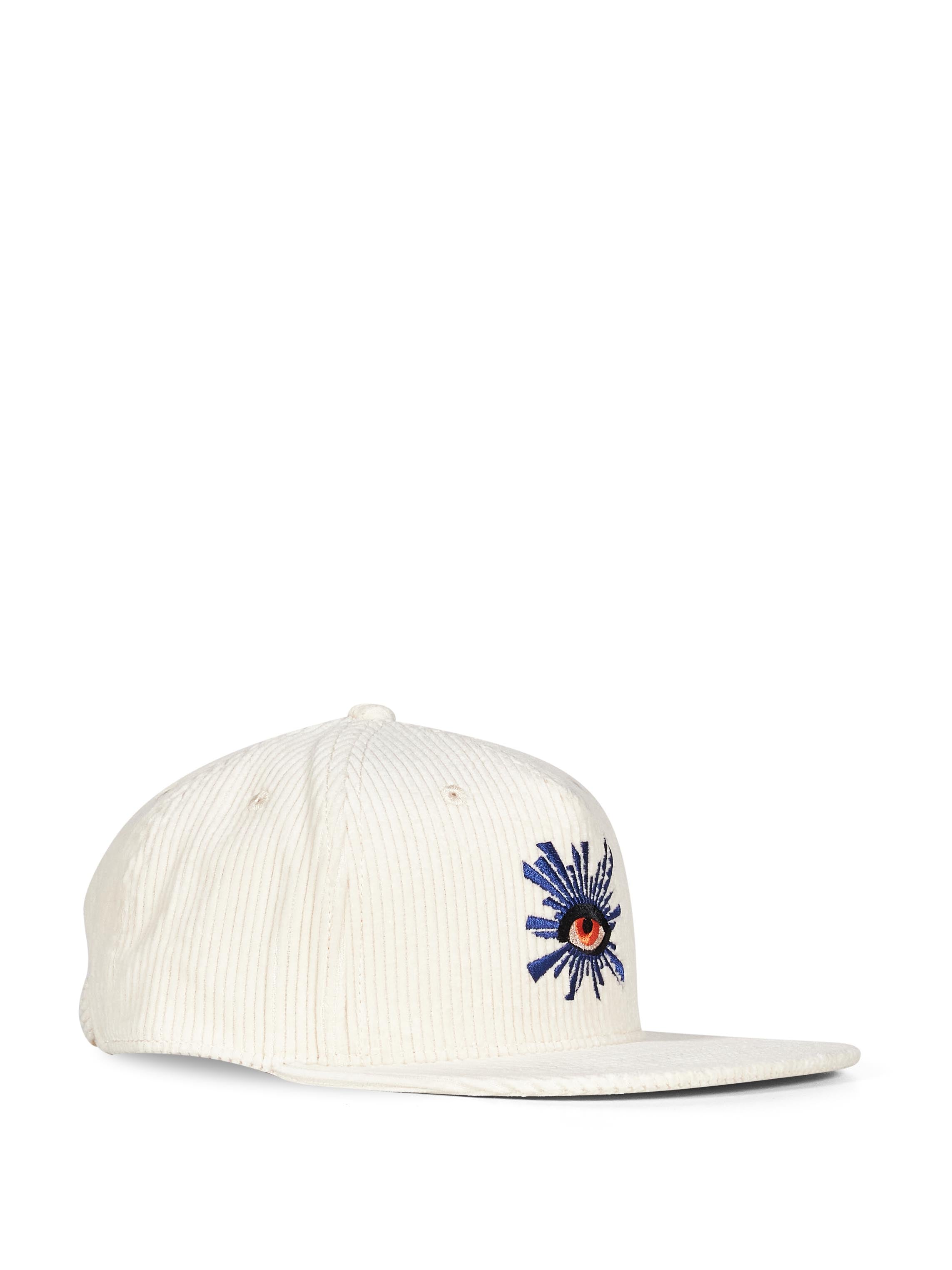 Cappellino da baseball a coste all seeing in avorio 