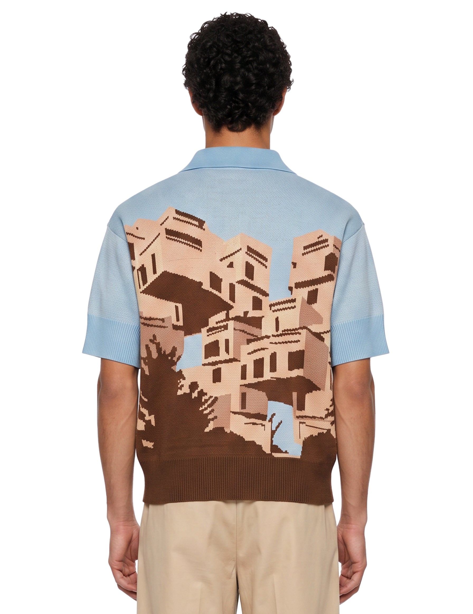 Polo in maglia con ricamo apartements multicolore 