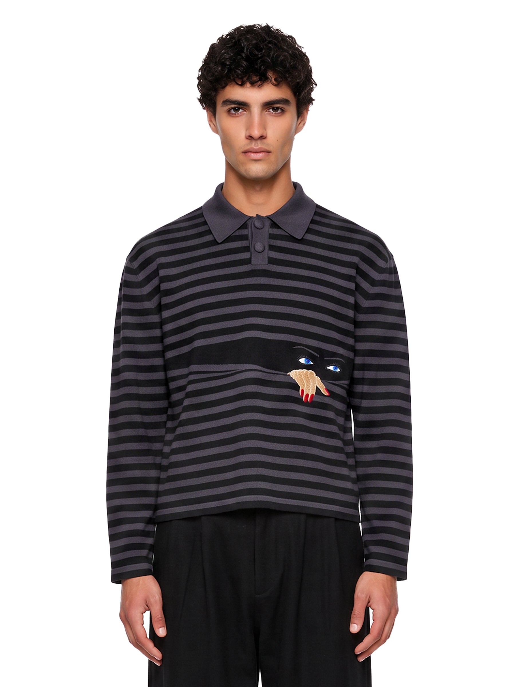 Polo a righe Peeeping multicolore 
