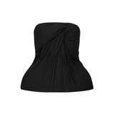 Top con peplum Demea in nero 