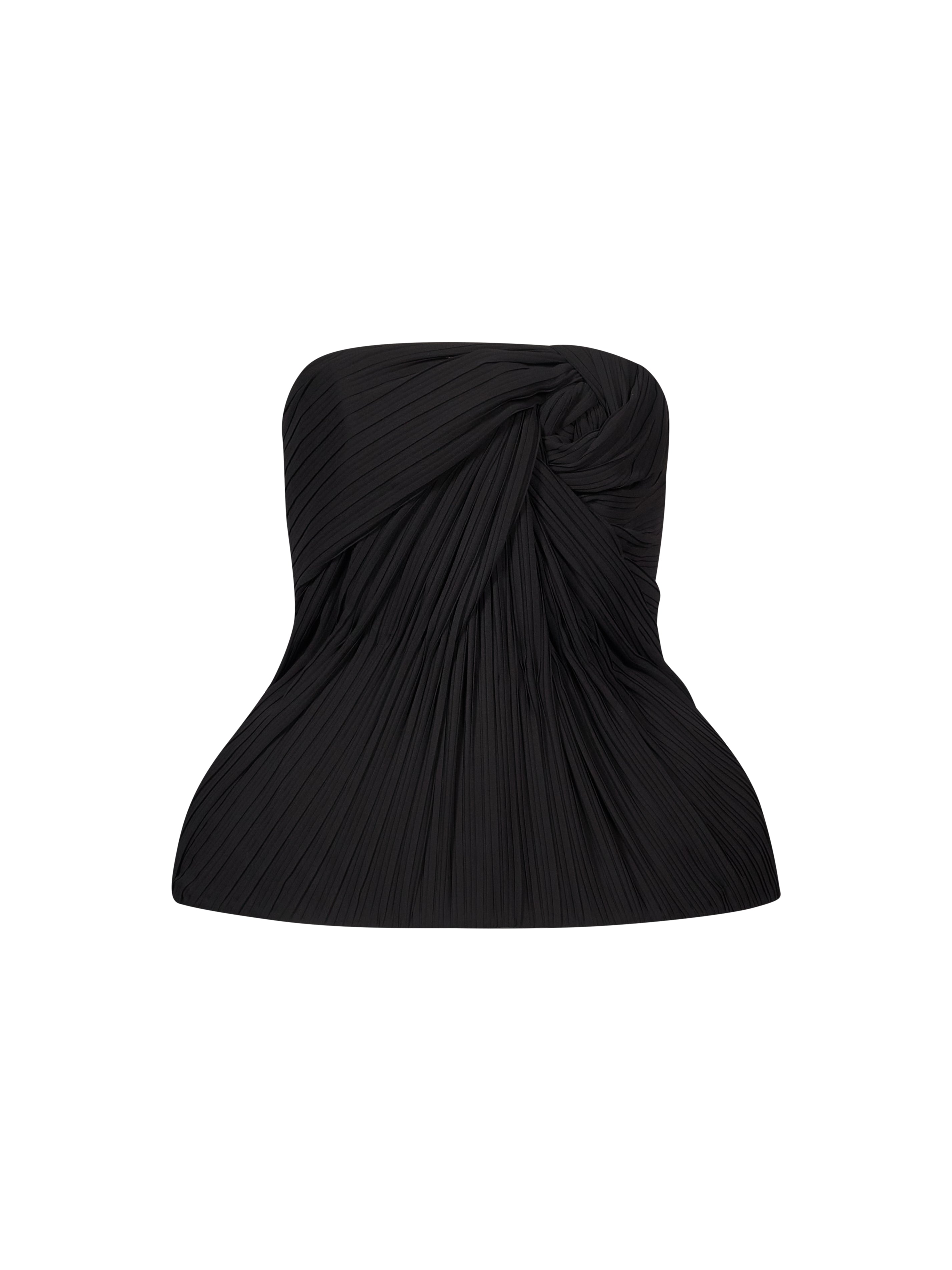 Top con peplum Demea in nero 
