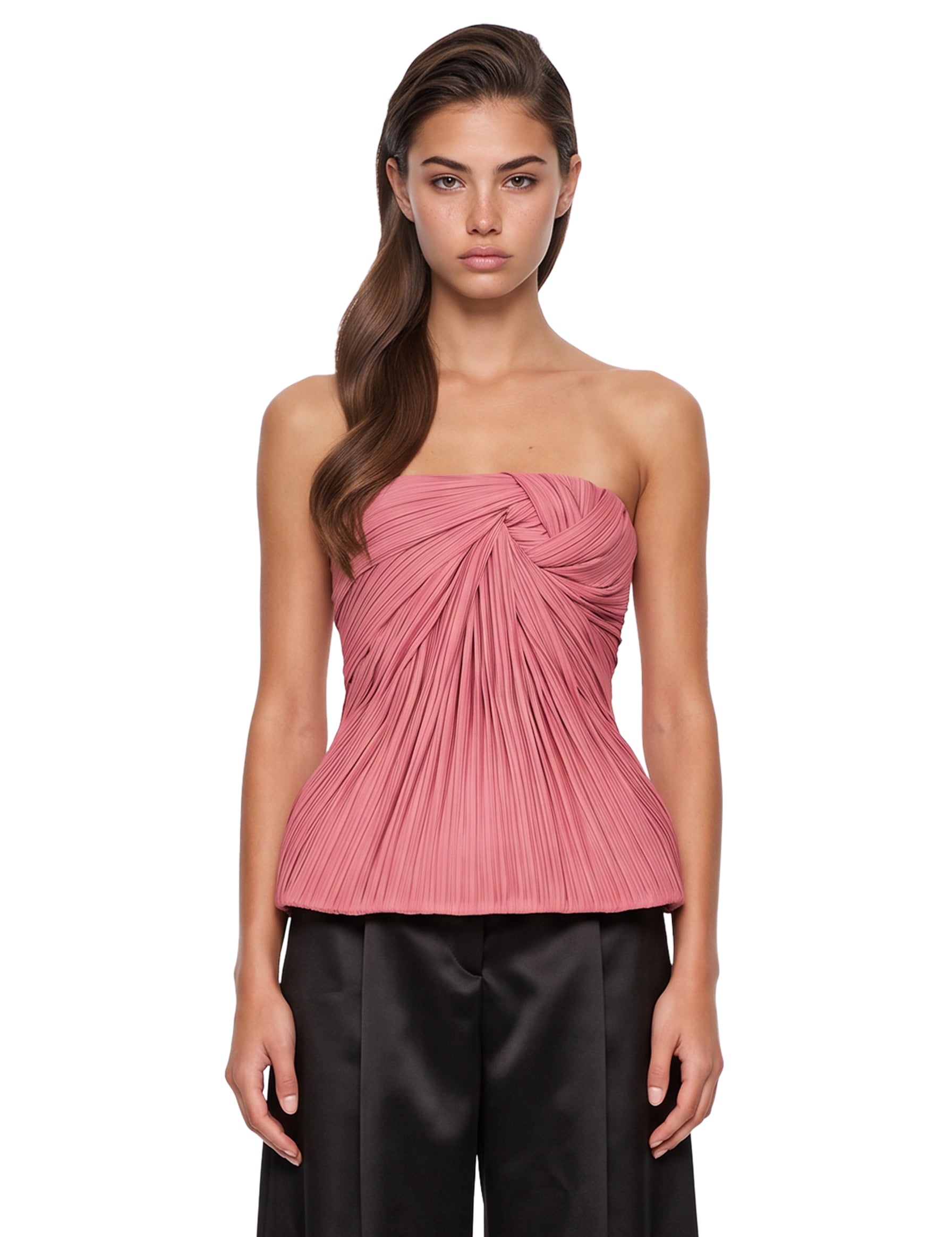 Top peplum Demea in rosa 