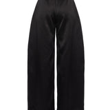 Pantaloni a gamba ampia in seta Egea in nero 