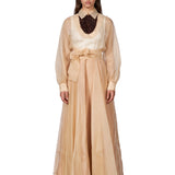 Abito da sera con cintura Iberona in beige 