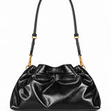 Borsa a secchiello Bon Bon in nero e oro 