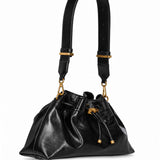 Borsa a secchiello Bon Bon in nero e oro 