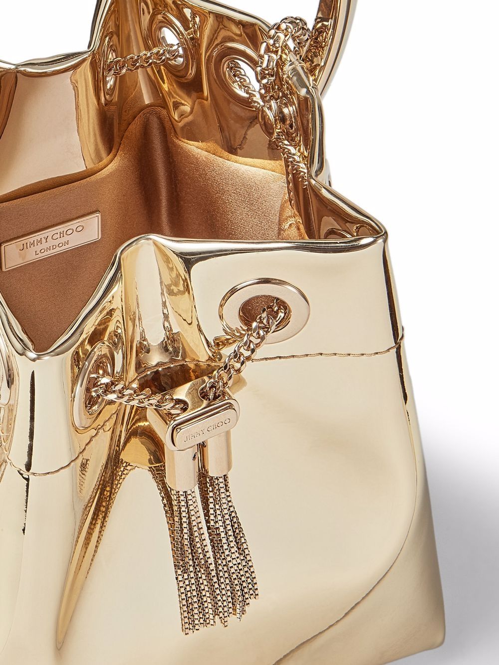 Borsa a secchiello Bon Bon in oro 