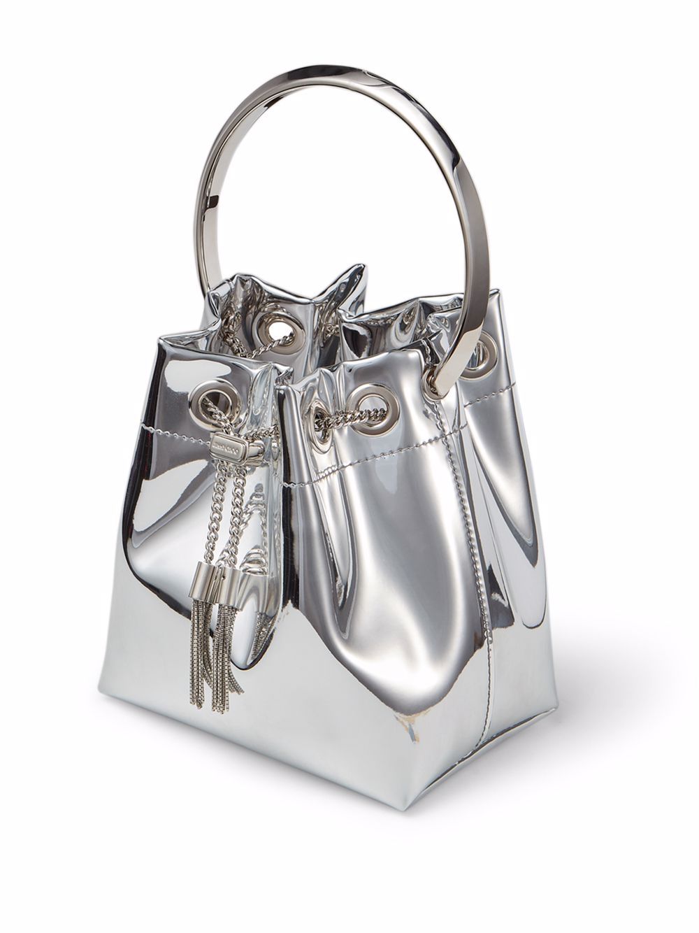 Borsa a secchiello Bon Bon in argento 
