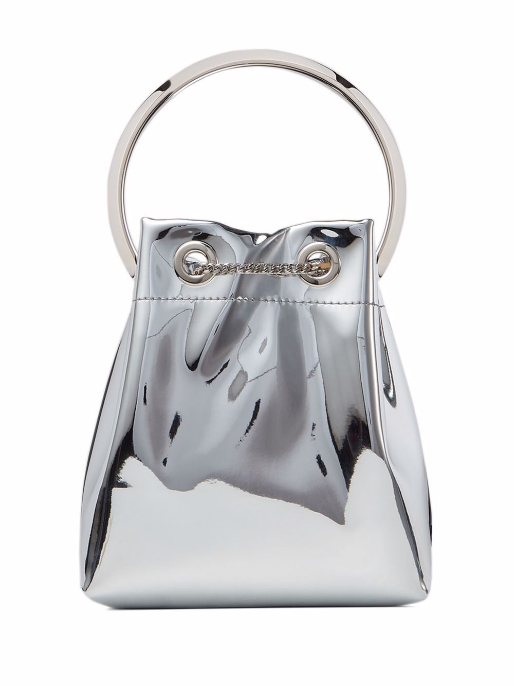 Borsa a secchiello Bon Bon in argento 