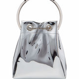 Borsa a secchiello Bon Bon in argento 