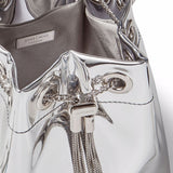 Borsa a secchiello Bon Bon in argento 
