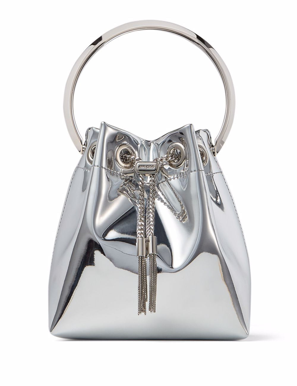 Borsa a secchiello Bon Bon in argento 