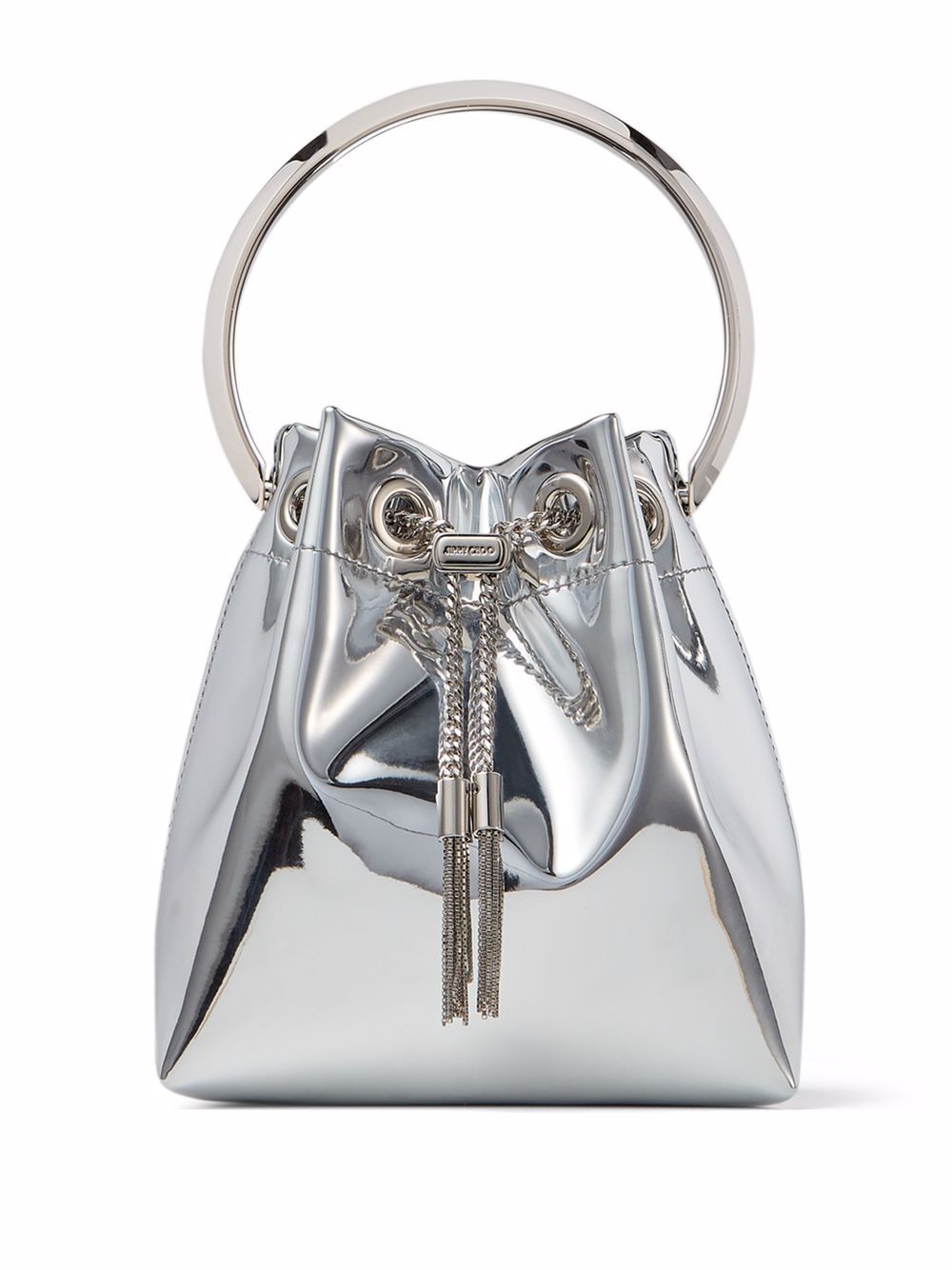 Borsa a secchiello Bon Bon in argento 