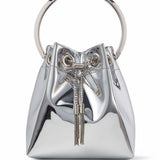 Borsa a secchiello Bon Bon in argento 