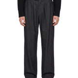 Pantaloni a gamba ampia in grigio antracite 