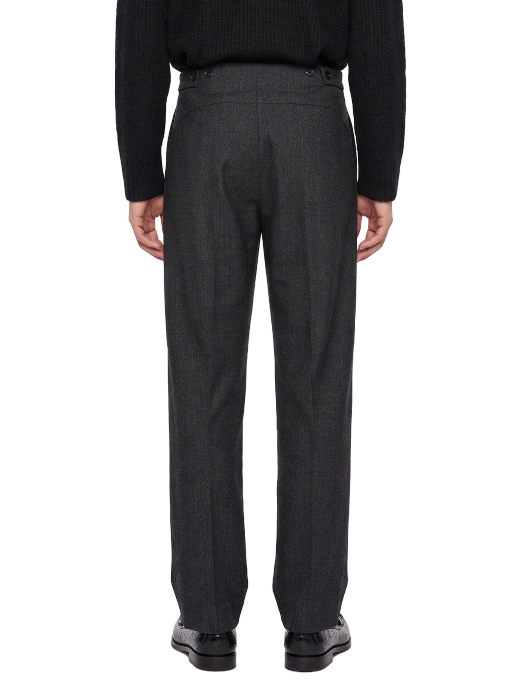 Pantaloni a gamba ampia in grigio antracite 