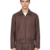 Giacca con zip Nave in marrone 