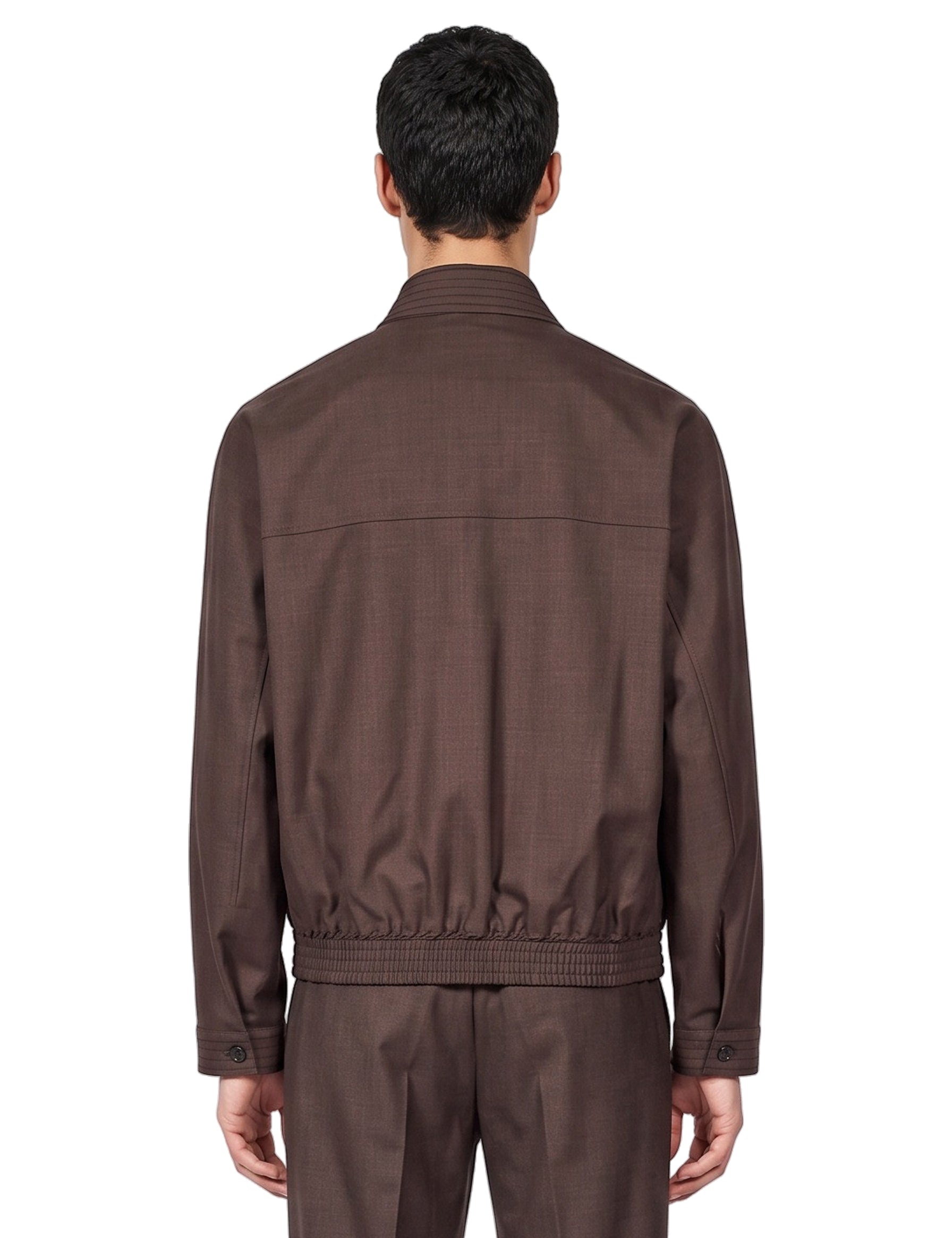 Giacca con zip Nave in marrone 