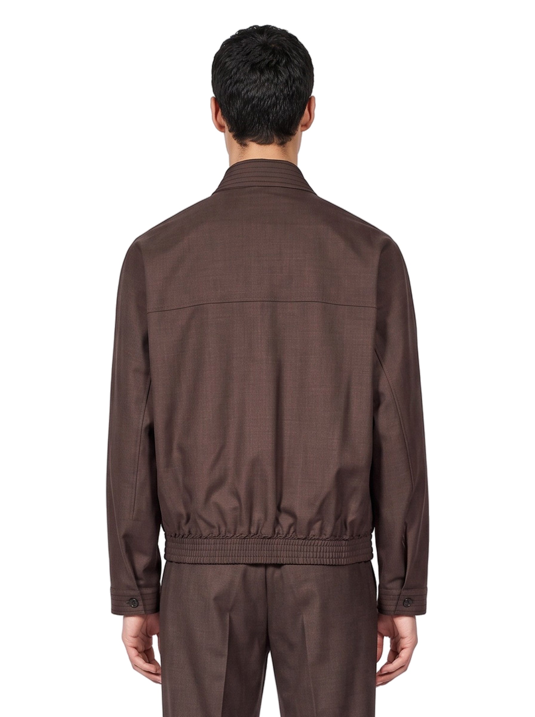 Giacca con zip Nave in marrone 