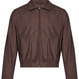 Giacca con zip Nave in marrone 