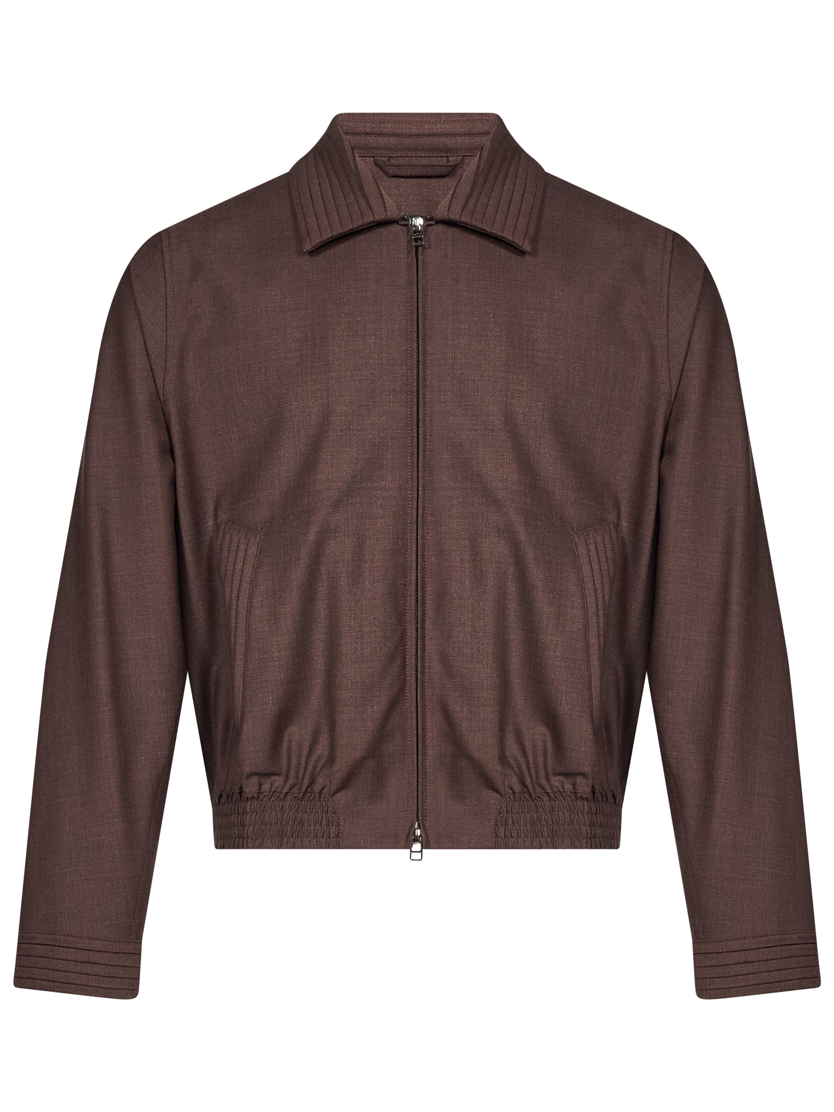 Giacca con zip Nave in marrone 