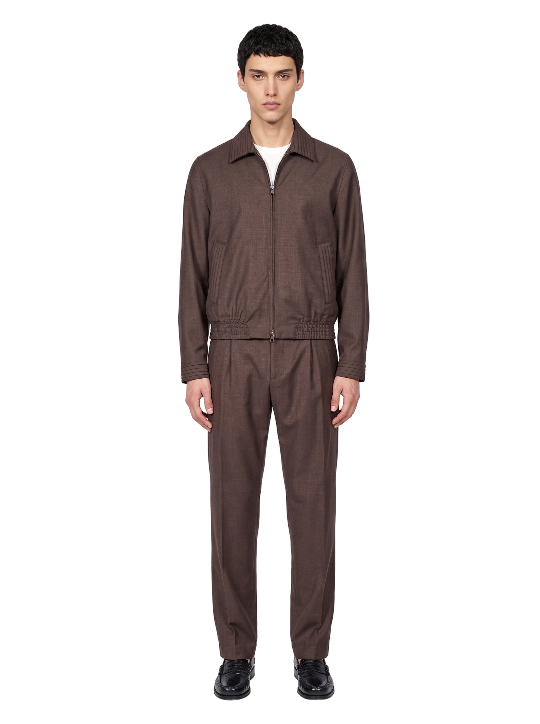 Pantaloni sartoriali Nave in marrone 