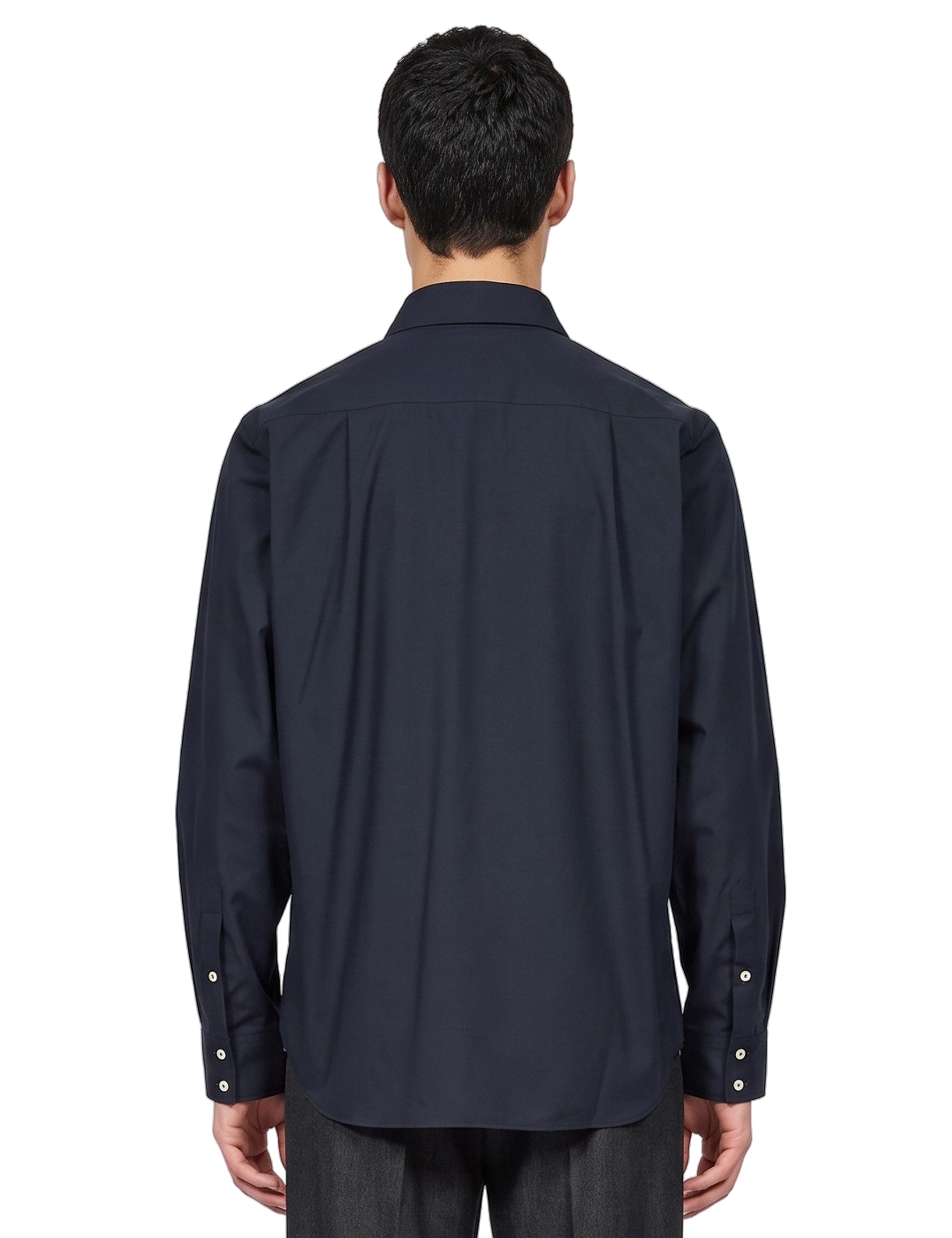 Camicia con tre colli in nero 