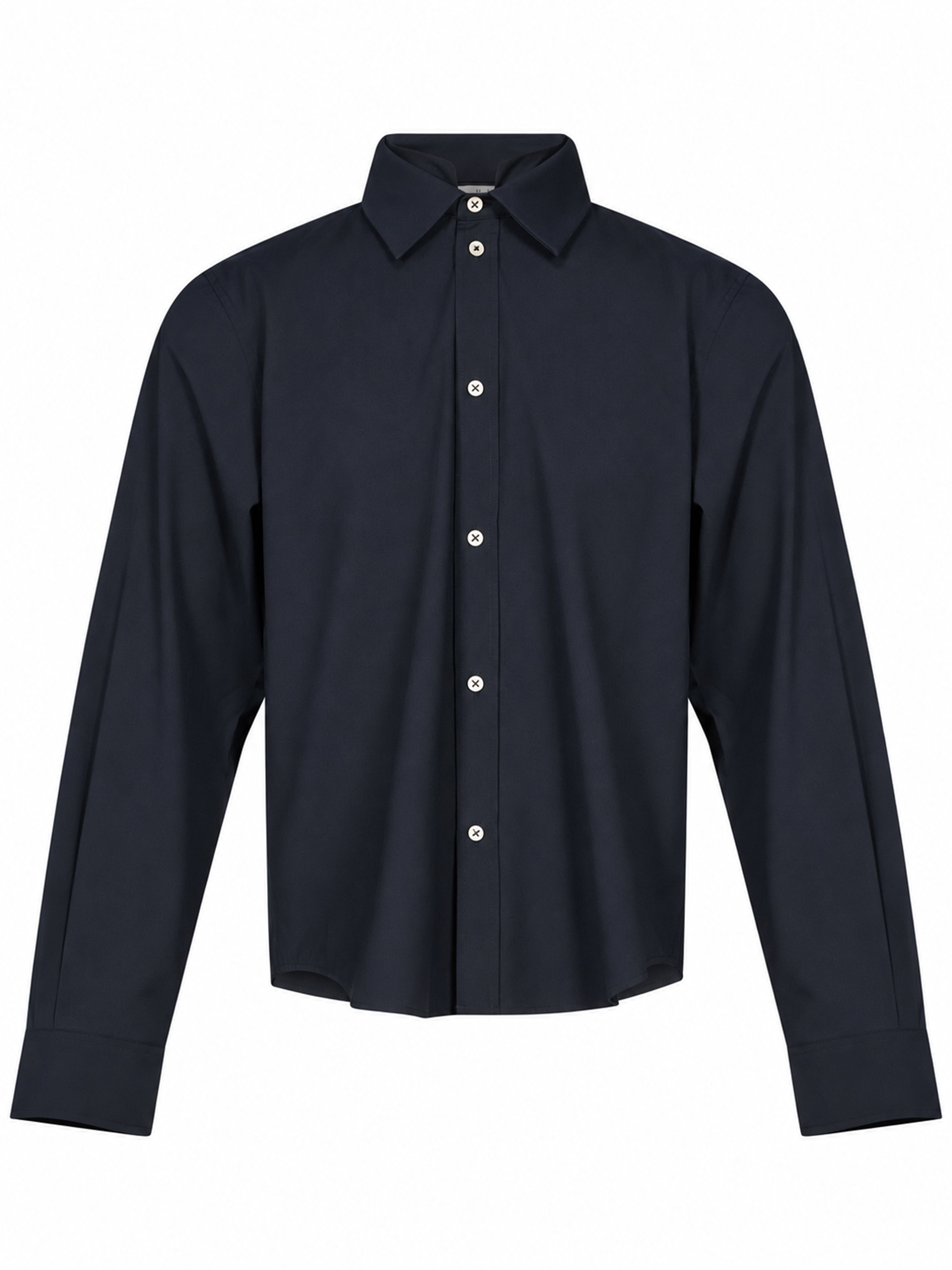 Camicia con tre colli in nero 