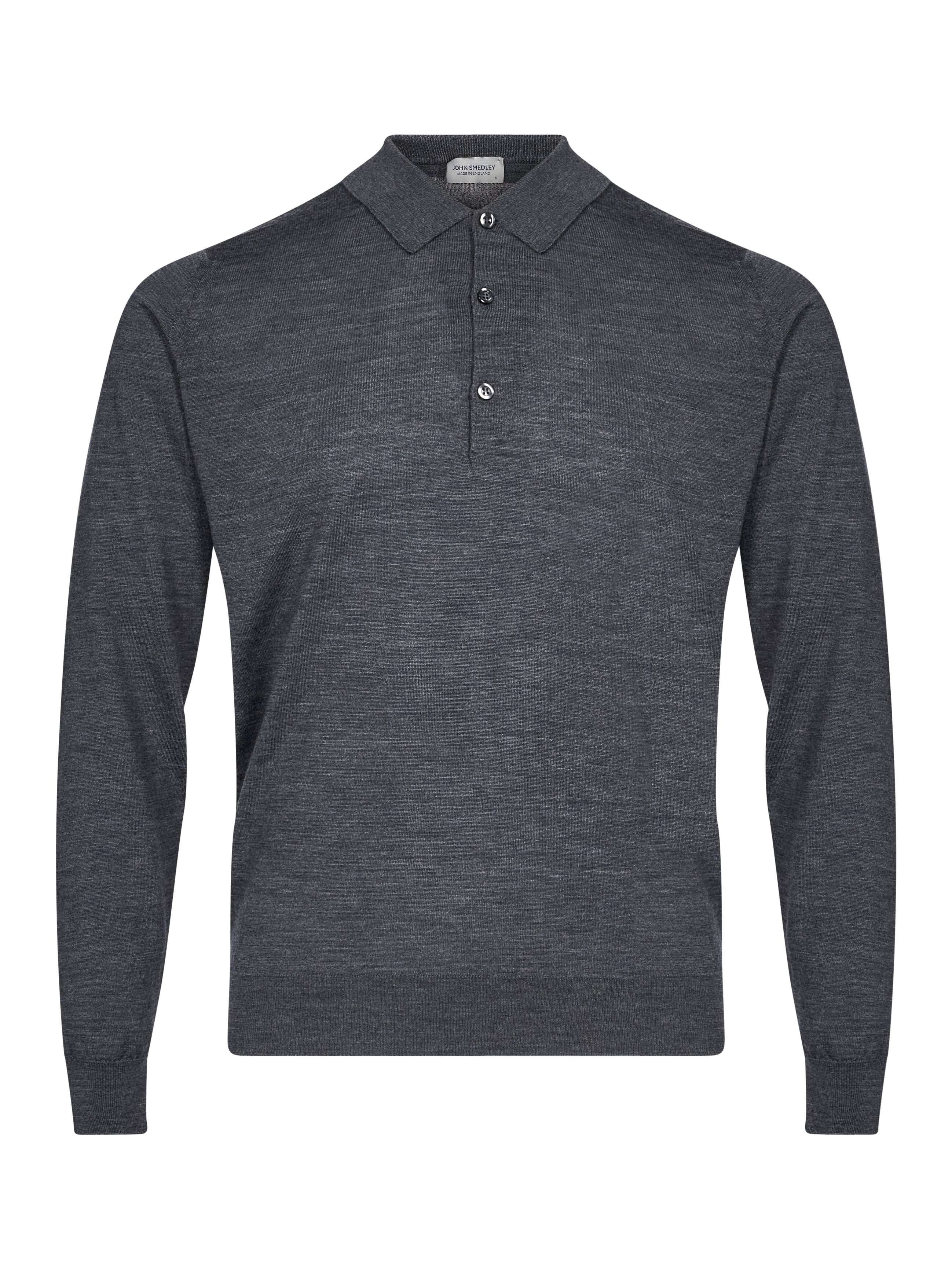 Polo Belper a maniche lunghe in grigio 