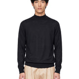 Maglione Harcourt in lana merino nero 