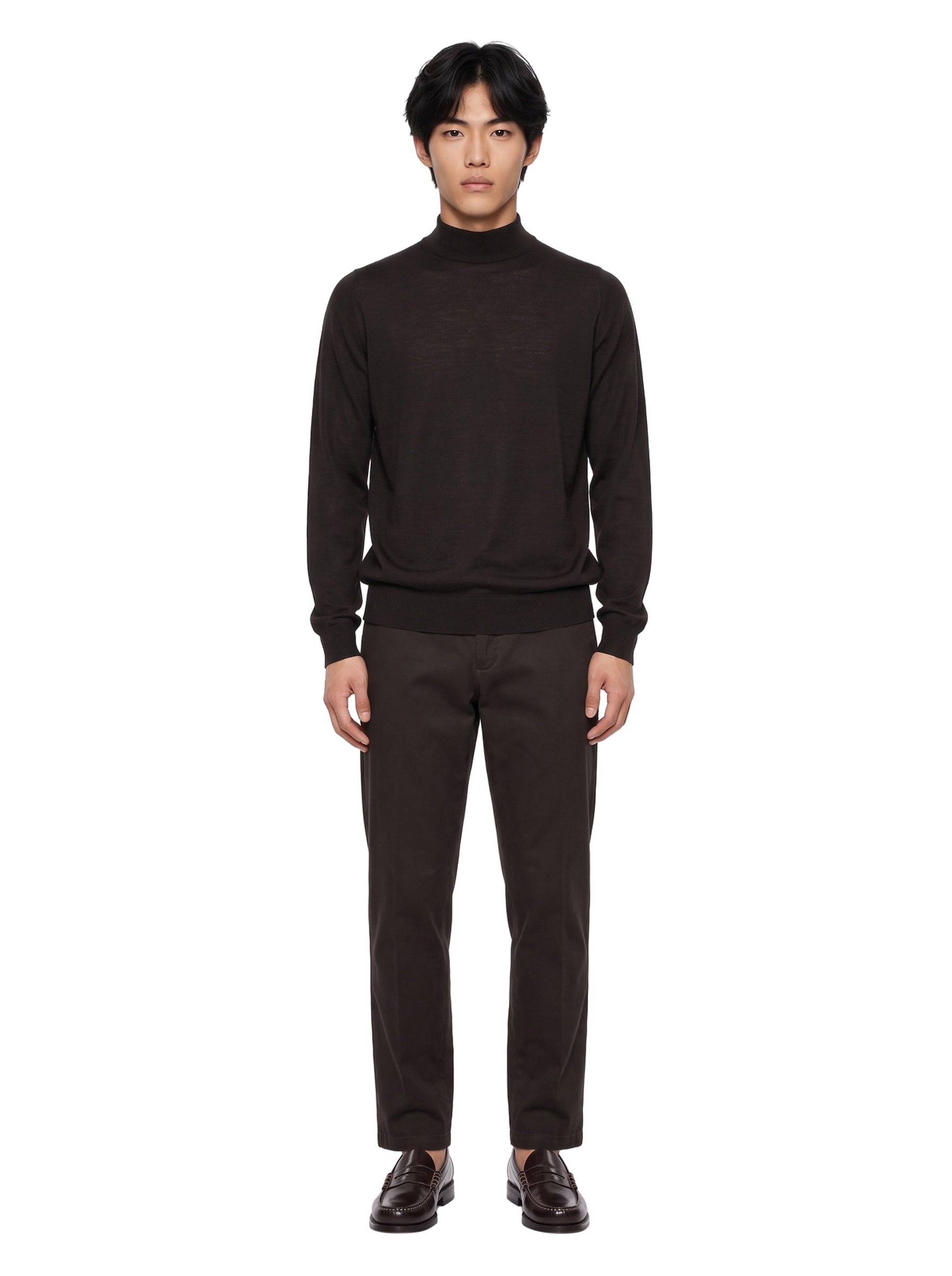 Maglione Harcourt in marrone 
