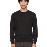 Maglione Lundy in lana merino marrone 