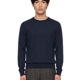 Maglione Lundy in lana merino blu 
