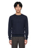 Blue merino wool Lundy sweater