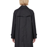 Cappotto a mantella in nero 